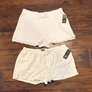 Wild Fable White Women Shorts Set